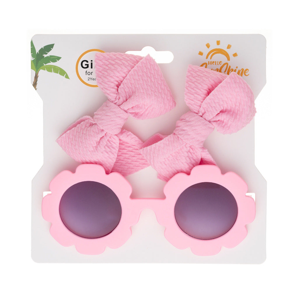 Set  Occhiali da Sole Floreali & Fiocchi Coordinati