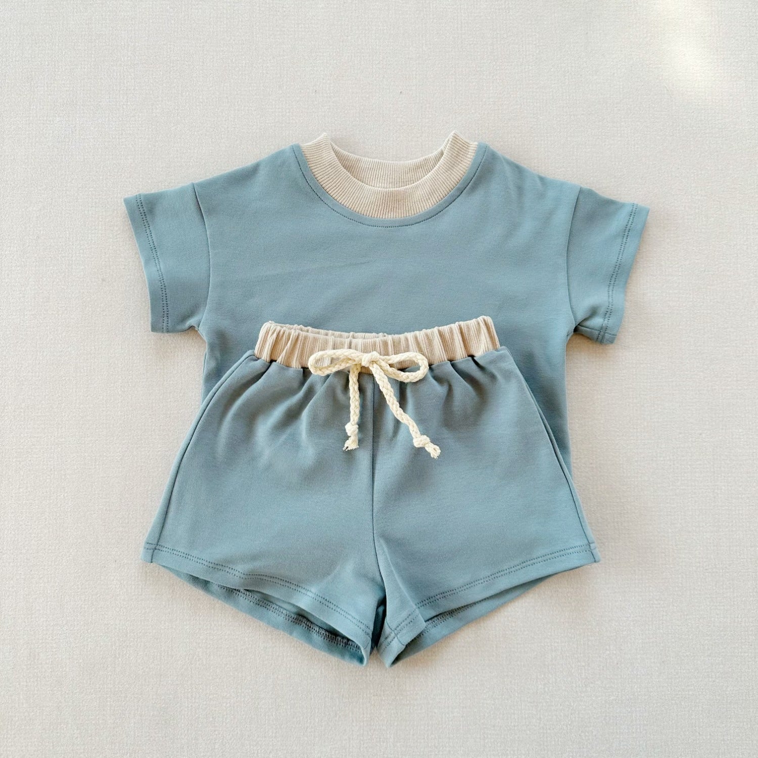 Completo 2pz  Estivo Bimba   T-Shirt + Shorts con Coulisse