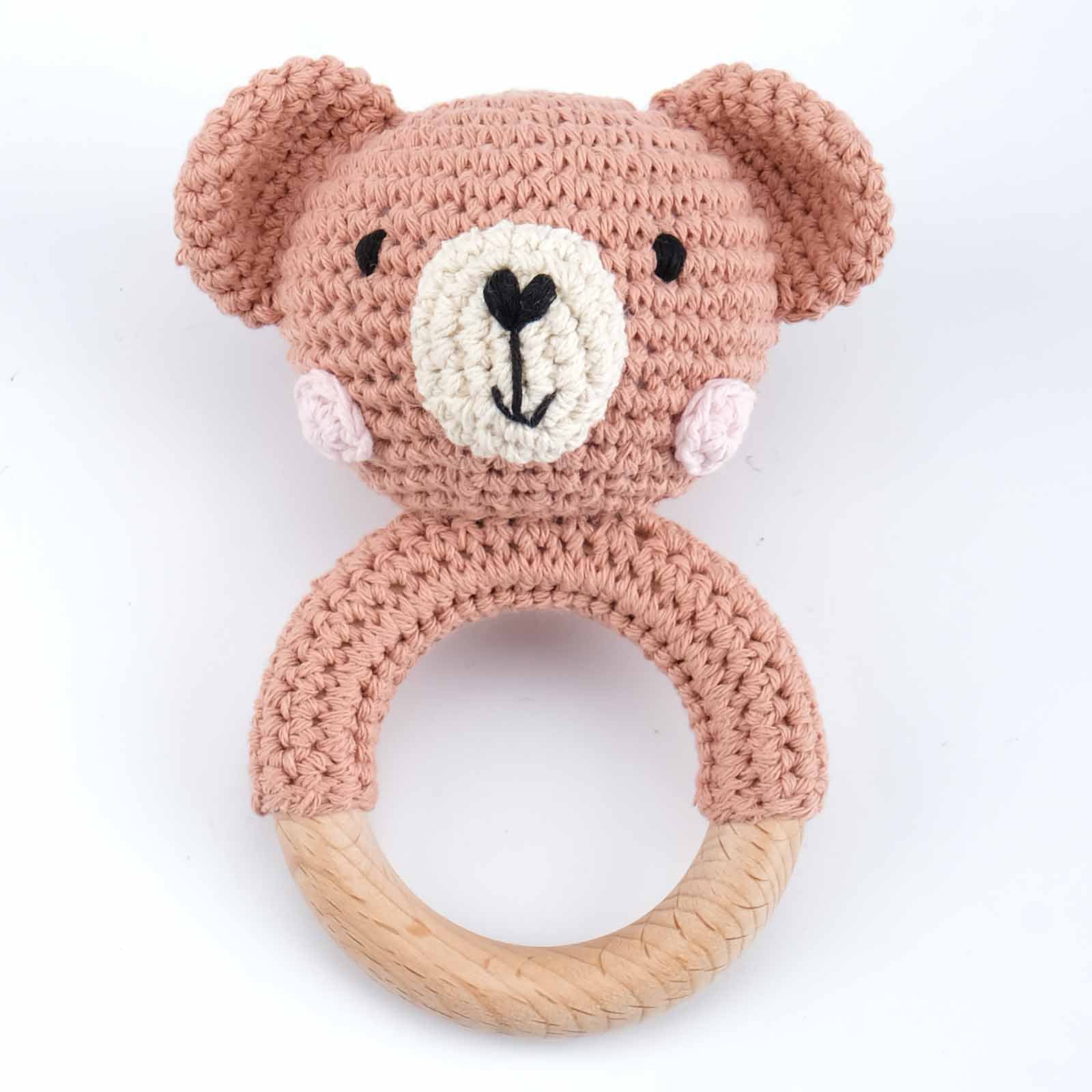 Sonaglio Neonato in Cotone Crochet fatti a mano
