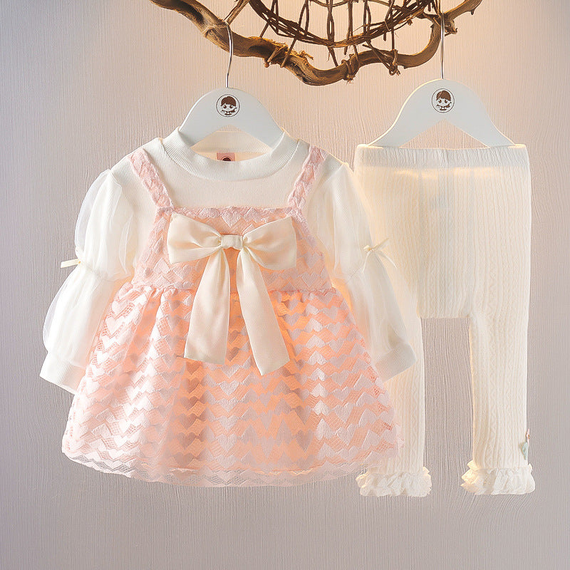 Completo Elegante Bambina con Tulle e Leggings