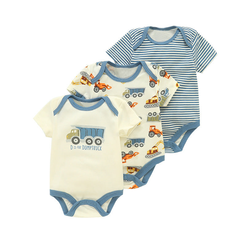 Set 3 Body Neonato in Cotone  Fantasie Tenui e Naturali