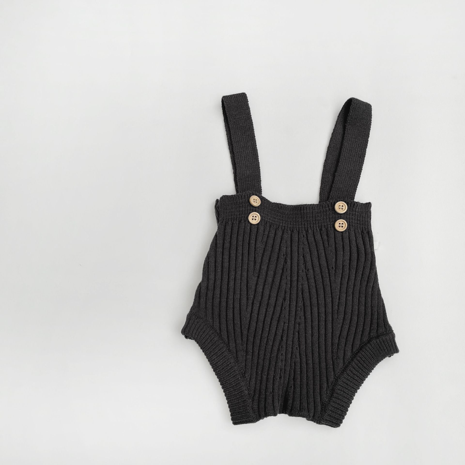 Salopette Neutra in maglia con bretelline e bottoni – vari colori