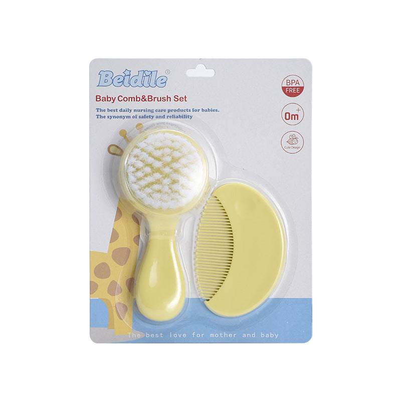 Set Spazzola e Pettine per Neonati - 2 Pezzi, Morbide Setole
