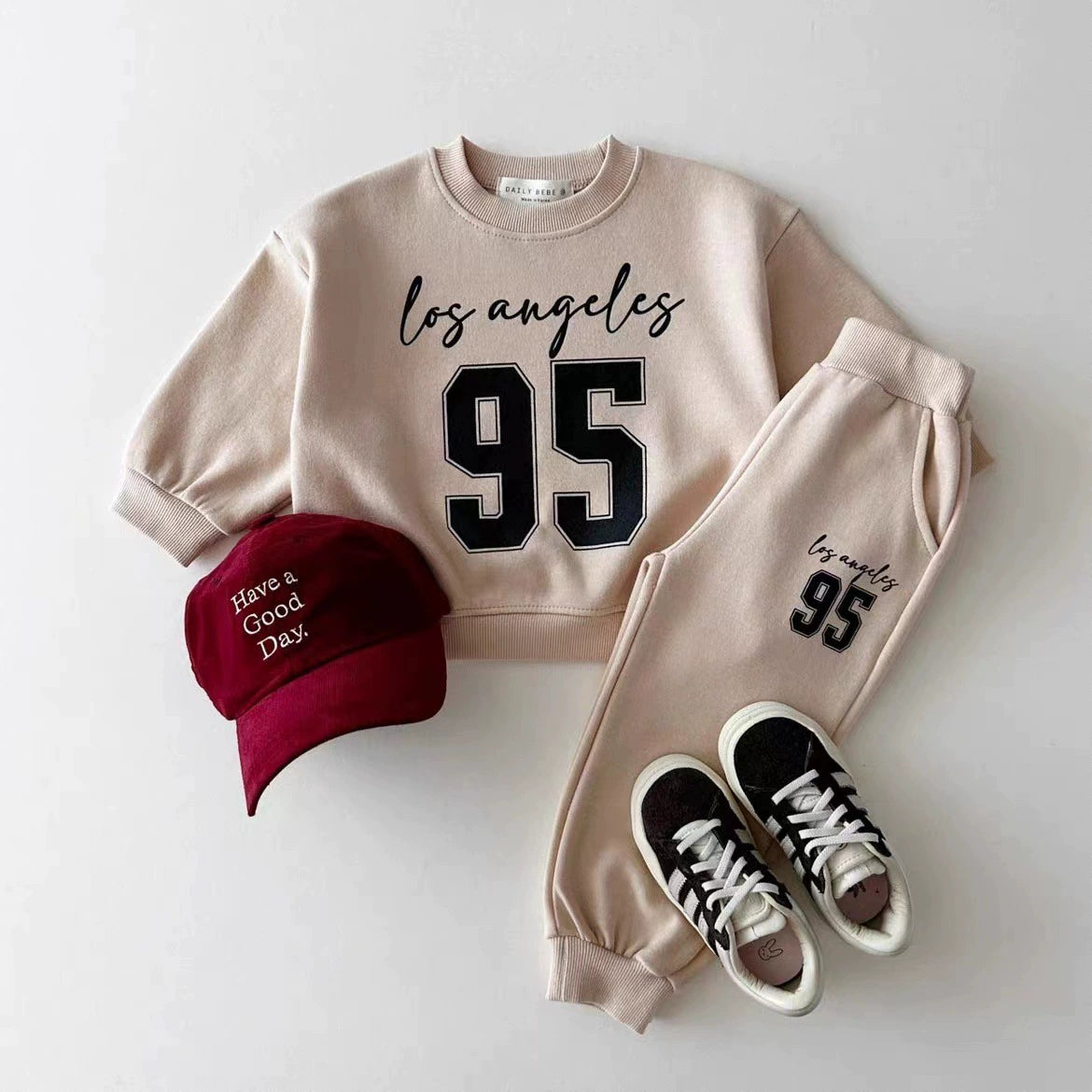 Completo Tuta  Bimbo "Los Angeles 95"   Felpa + Pantalone