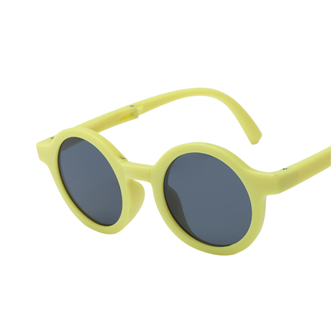Occhiali da Sole Rotondi per Bambini  Design Retrò +custodia