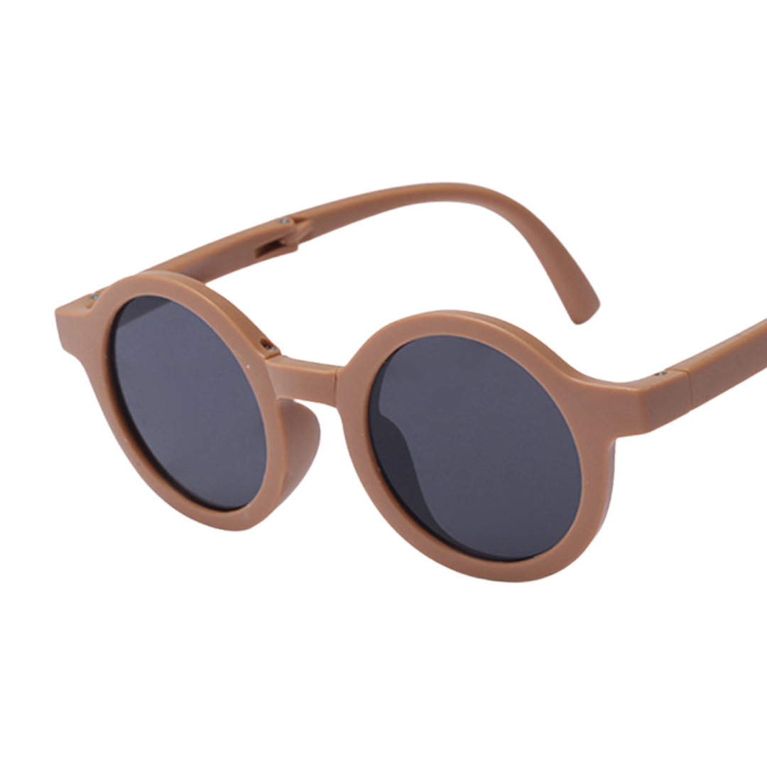 Occhiali da Sole Rotondi per Bambini  Design Retrò +custodia