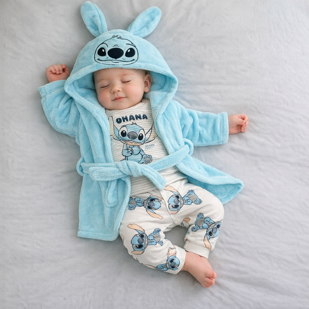 Set Pigiama cotone 2pz+ vestaglia abbinata personaggi disney
