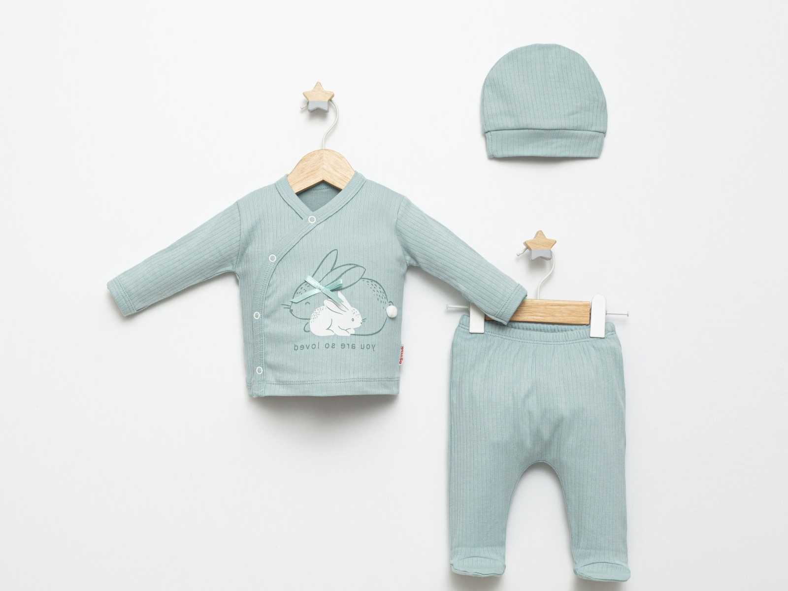 Set Neonata/ Bimba in Cotone-  "Sweet Bunny"