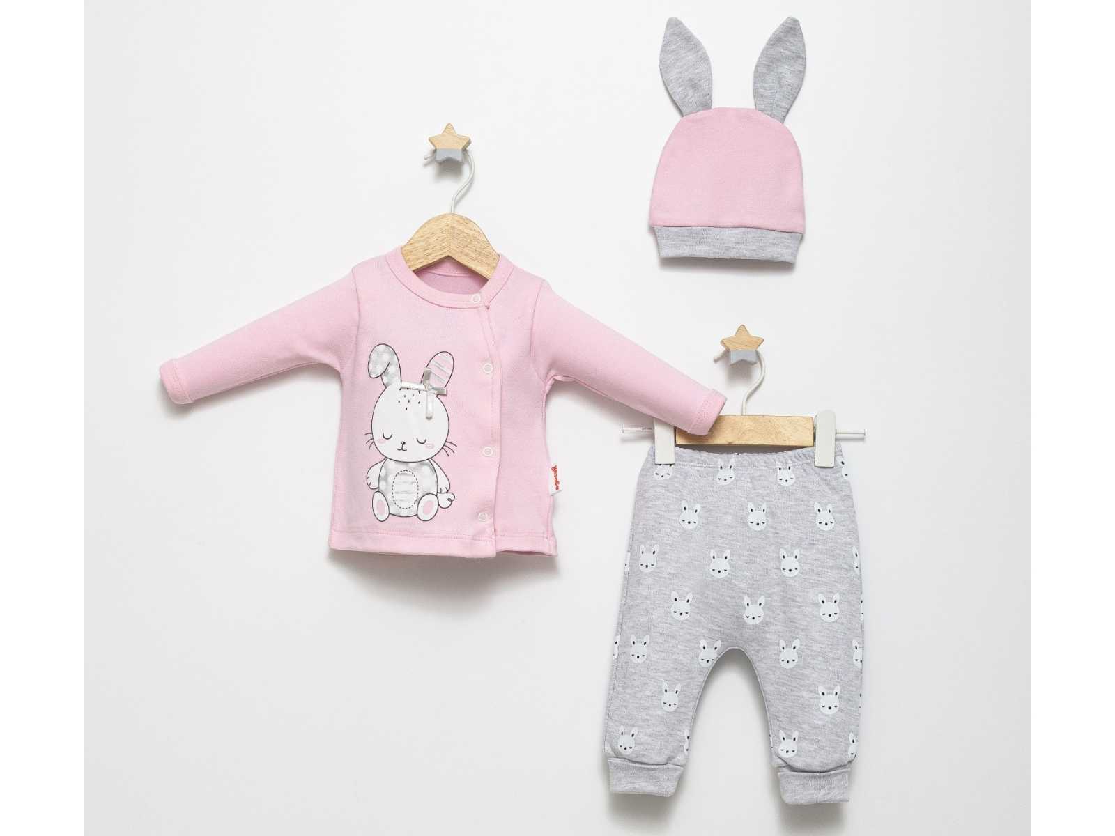 Set Neonata/ Bimba "Coniglietto Coccoloso" Cotone