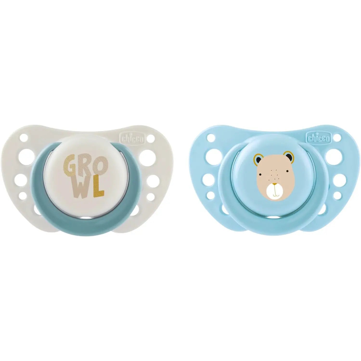 CHICCO SUCCHIETTI AIR AZZURRO SILICONE 2-6 MESI 2