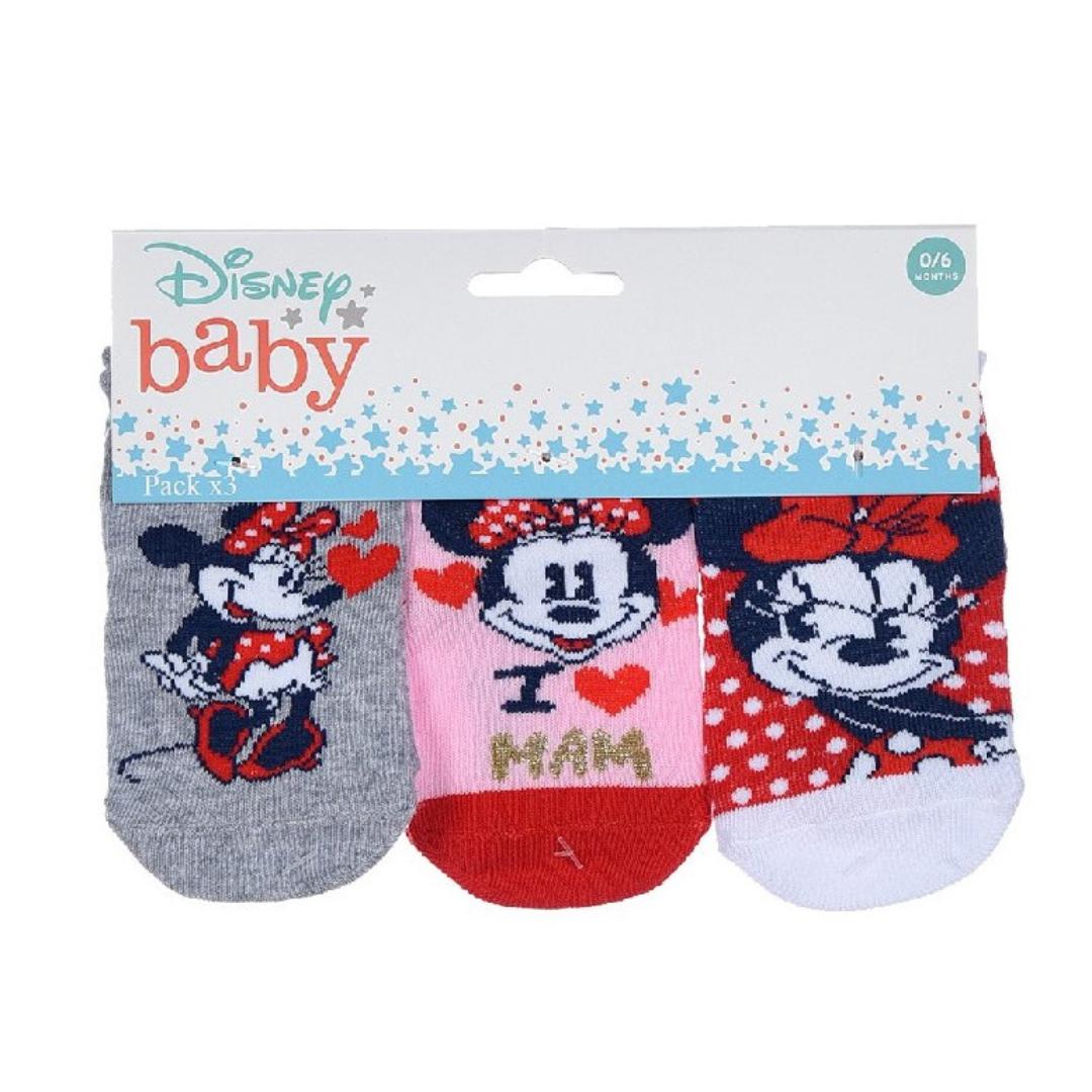 Disney Minnie Calcetines Algodón 3uds