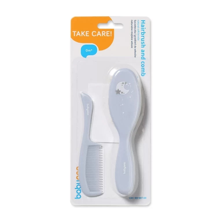 Spazzola e pettine setole morbide naturali BabyOno