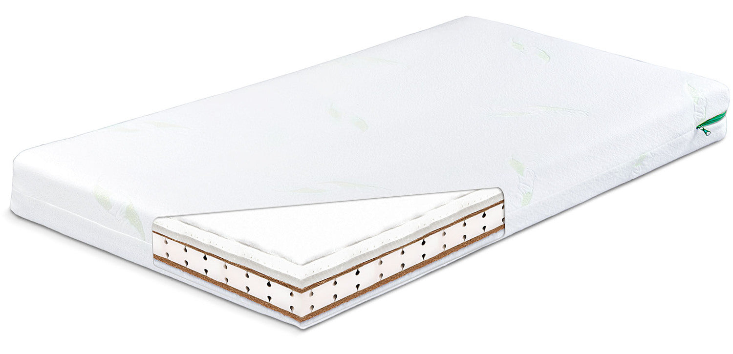 Colchón ALOE VERA 120 x 60 (12cm) en látex-espuma-coco