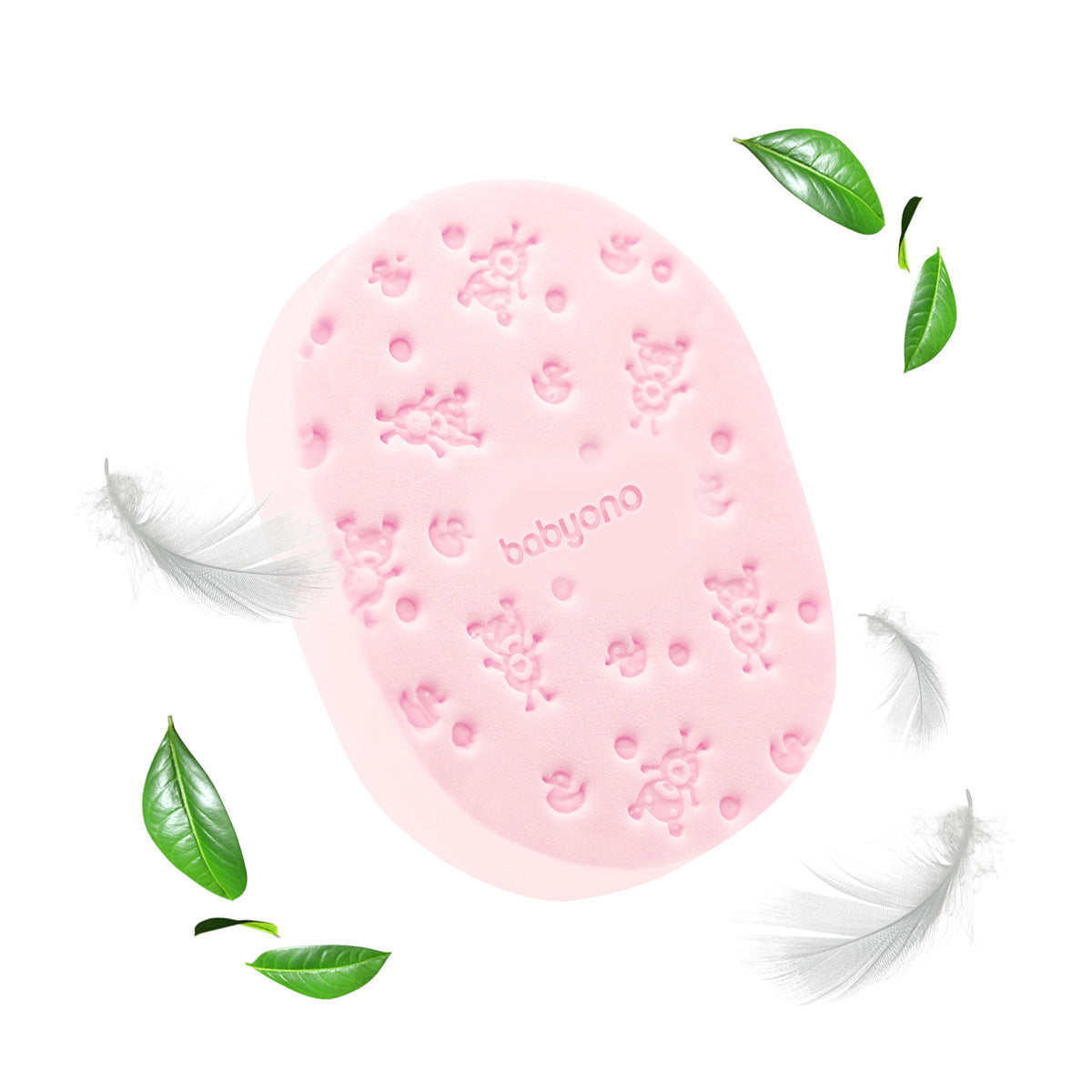 Spugna Morbida BabyOno  Delicata sulla Pelle del Neonato rosa