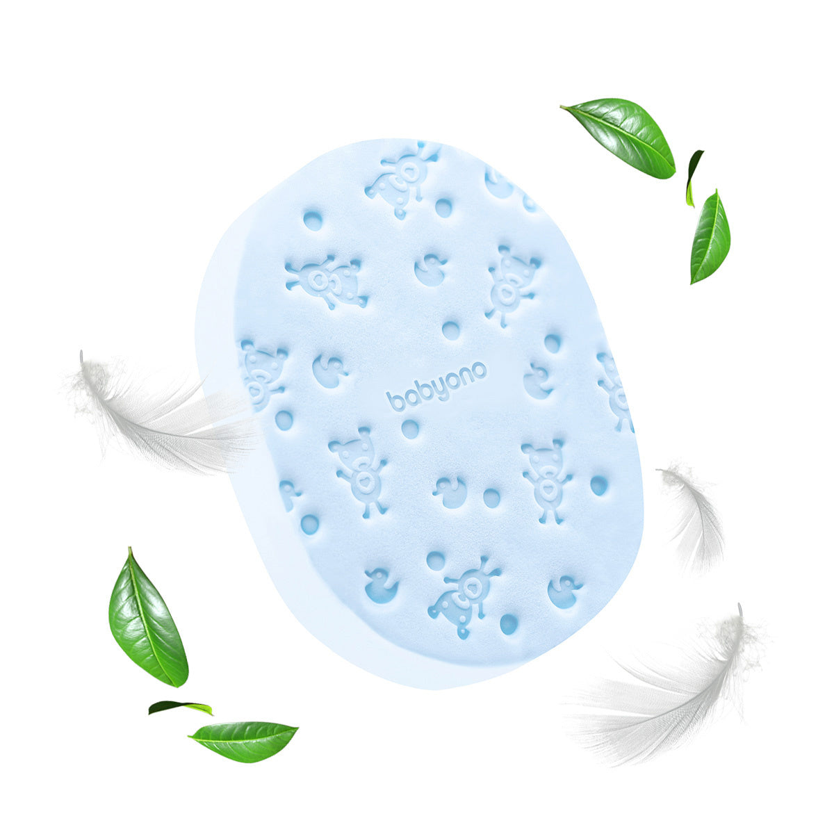 Spugna Morbida BabyOno  Delicata sulla Pelle del Neonato azzurro