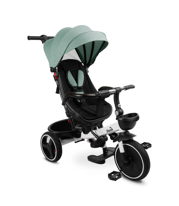 Triciclo Evolutivo 6 in 1 con Seduta Reclinabile e Tettuccio Estensibile