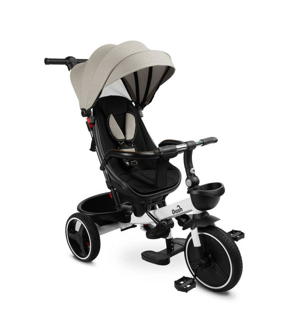 Triciclo Evolutivo 6 in 1 con Seduta Reclinabile e Tettuccio Estensibile