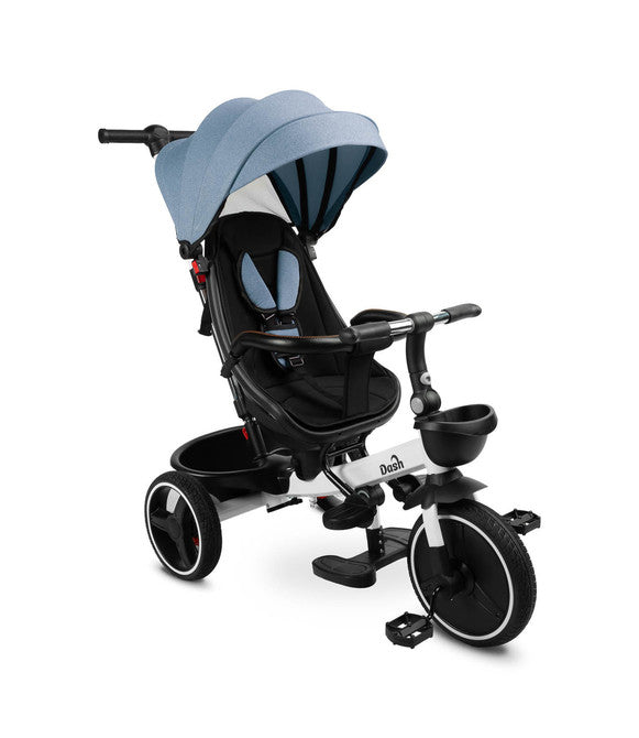 Triciclo Evolutivo 6 in 1 con Seduta Reclinabile e Tettuccio Estensibile