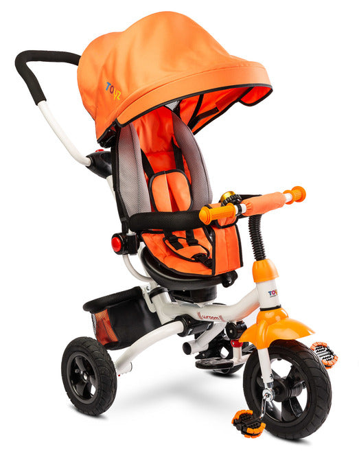 Triciclo Evolutivo 5 in 1 con Seduta Reclinabile e Maniglione Regolabile WROOM