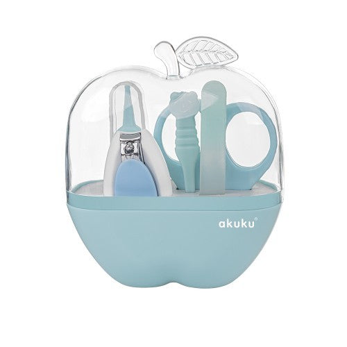 Set Cura Unghie Neonati Akuku  Confezione a Forma di Mela